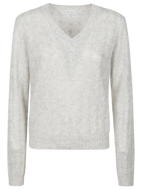 Maglia con scollo a V BRUNELLO CUCINELLI | MPG731302C3594